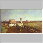 Die Kirche der Trinita dei Monti, gesehen von der Villa Medici.jpg